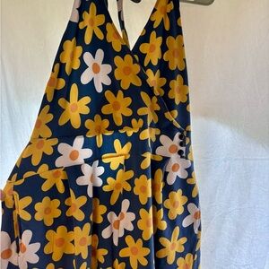 Dreaming of daisies — ModCloth Halter Romper with Yellow and White Daisies